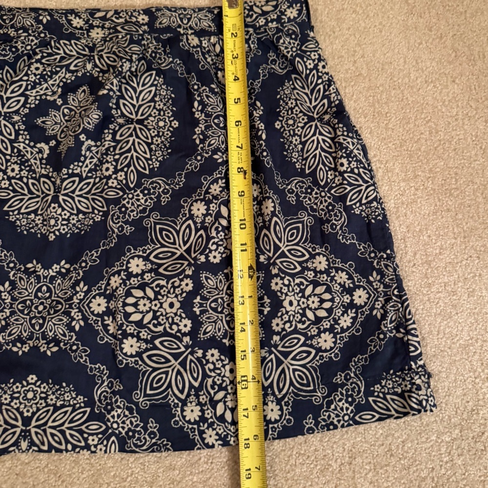 G.H. Bass & Co. Navy and White A-Line Skirt - Picture 7 of 7